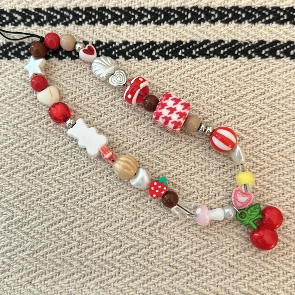 Multicolor Beaded Phone Leash - Picture 2 of 2